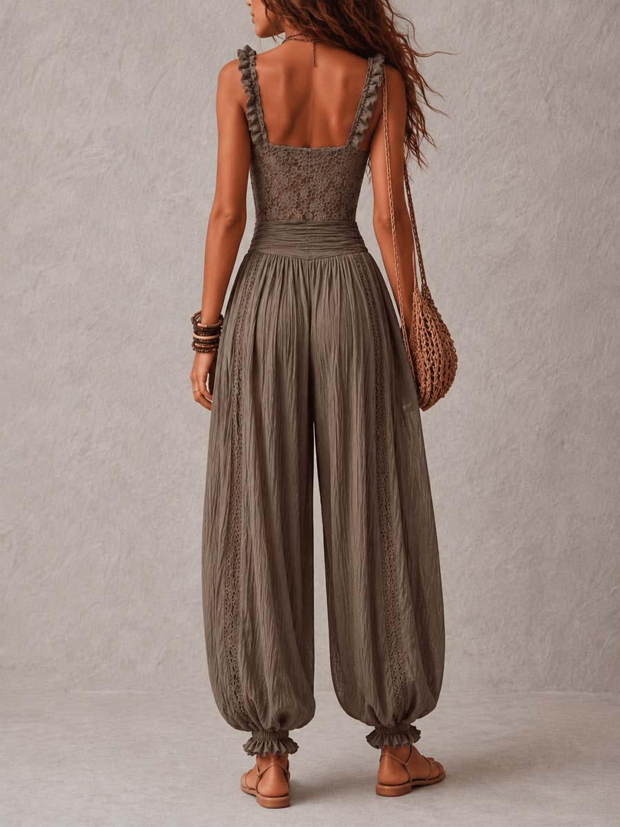 Brume Bohème | Ensemble Bandeau & Pantalon Harem