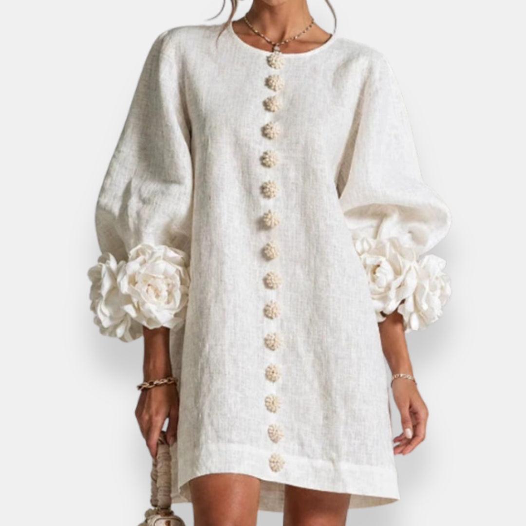 Fleurette | Robe à fleurs en relief