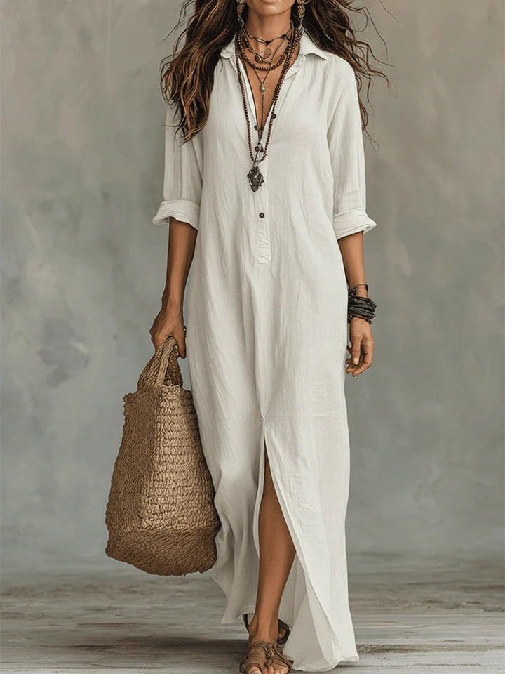 Robe Longue Boutonnée
