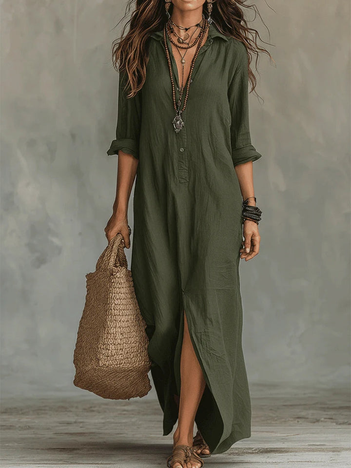 Robe Longue Boutonnée