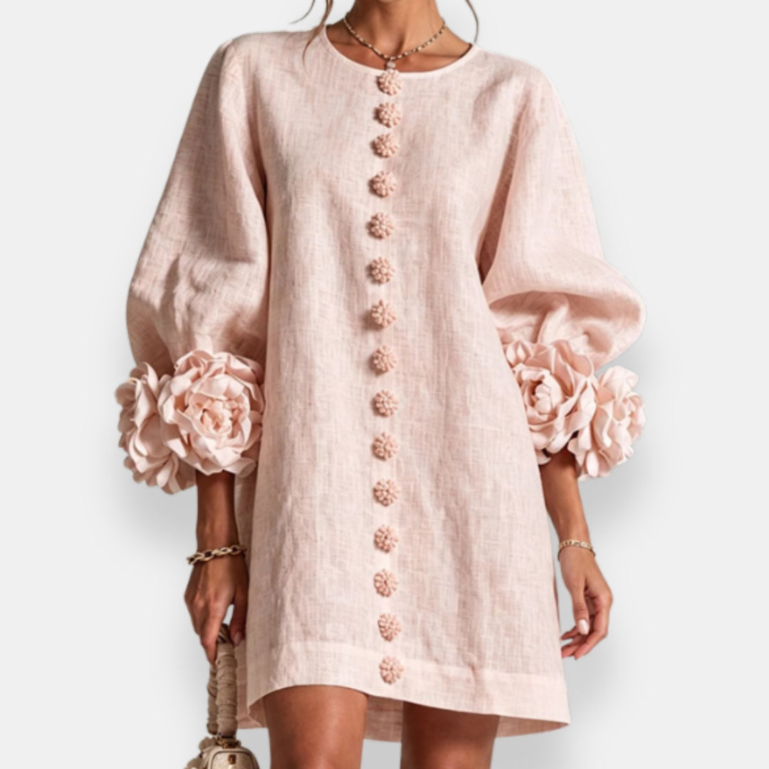Fleurette | Robe à fleurs en relief