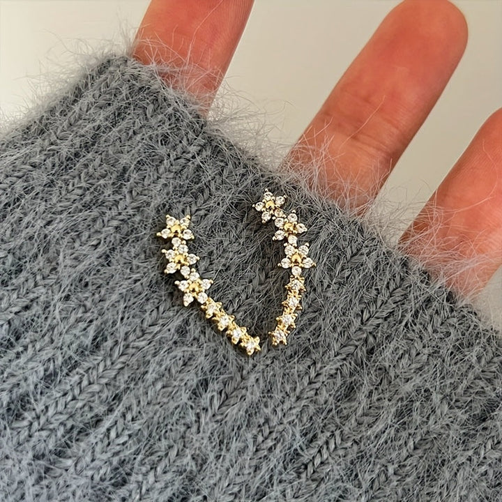 Pétales Dorés | Boucles d'Oreilles