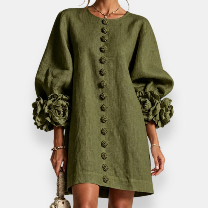 Fleurette | Robe à fleurs en relief