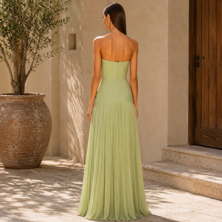 Robe Étreinte Satinée