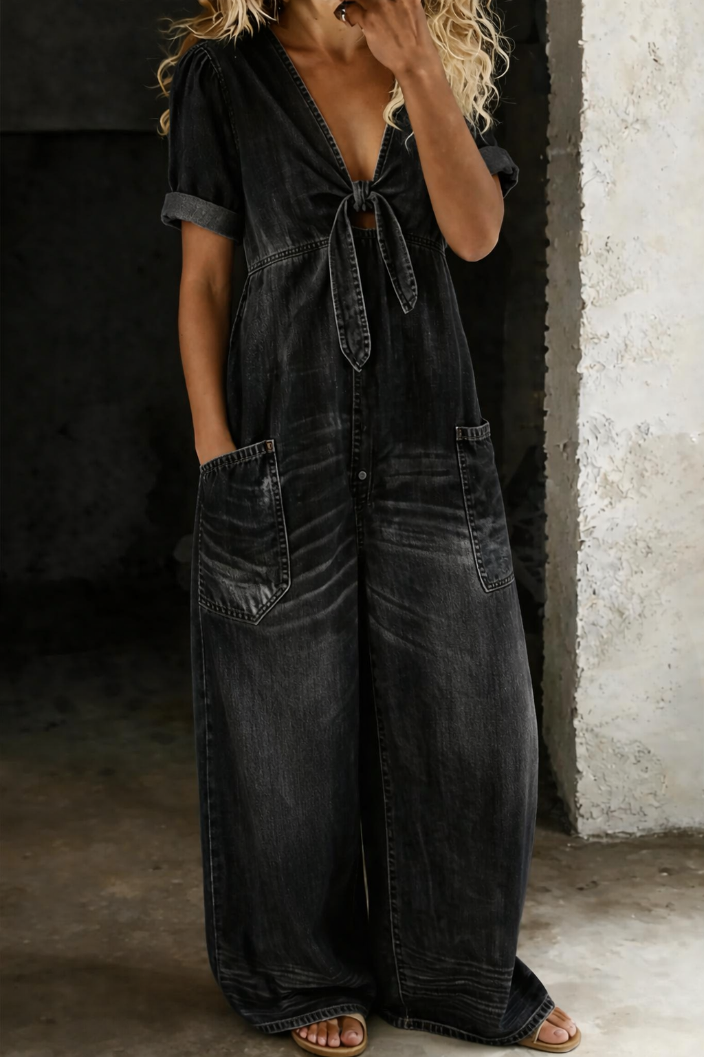 Denim Libre | Combishort Col V