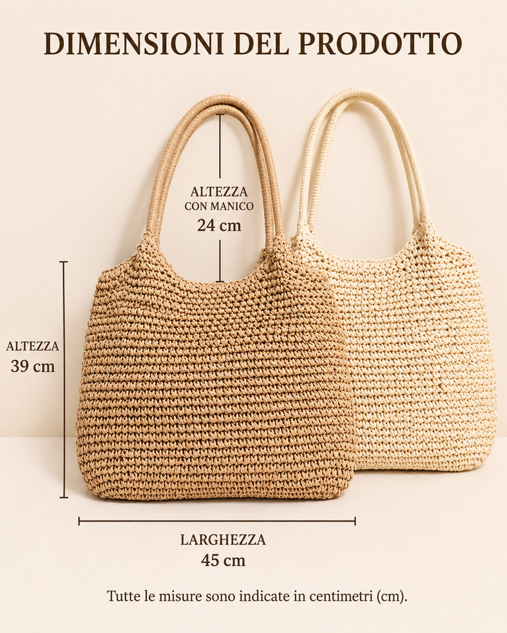 Noisette Tressée | Sac en Paille