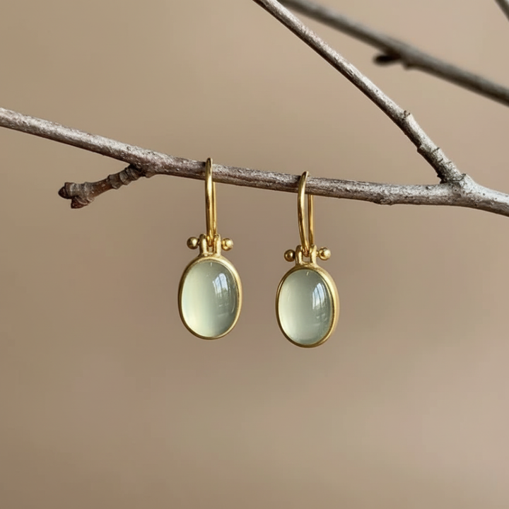 Émeraude Vintage | Boucles d'Oreilles