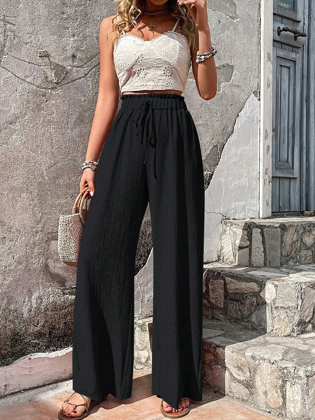 Pantalon Ivoire Flow