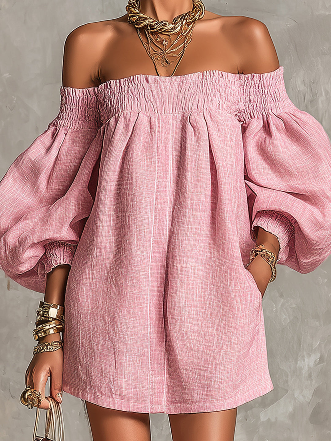 Tendresse Rose | Mini-Robe Trapèze