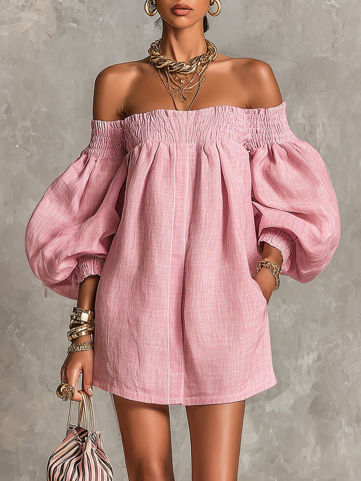 Tendresse Rose | Mini-Robe Trapèze