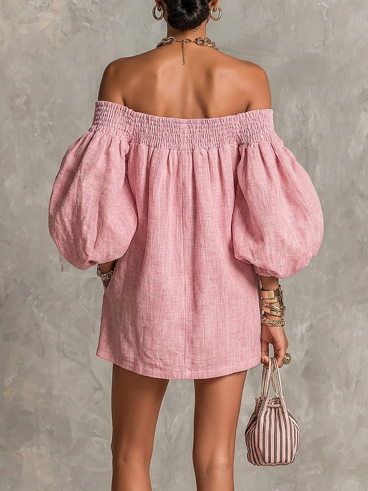 Tendresse Rose | Mini-Robe Trapèze