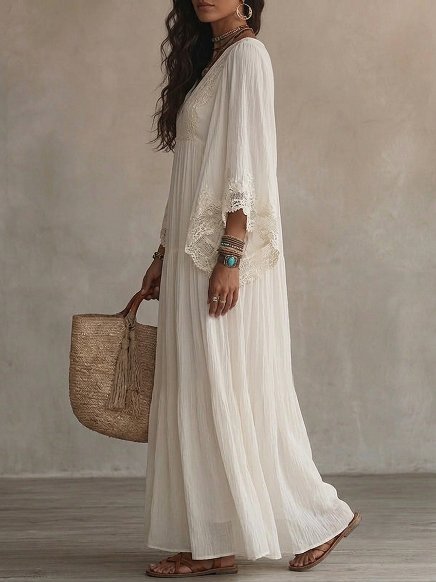 Brise Marine | Robe Longue Mousseline
