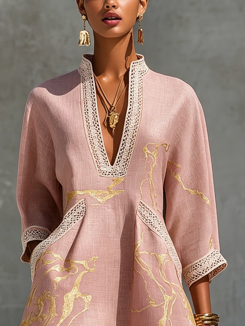 Rosée Dorée | Mini-Robe Crochet