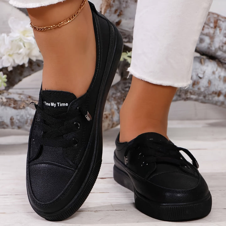Elowen – Chaussures Orthopédiques Blanches à Lacets