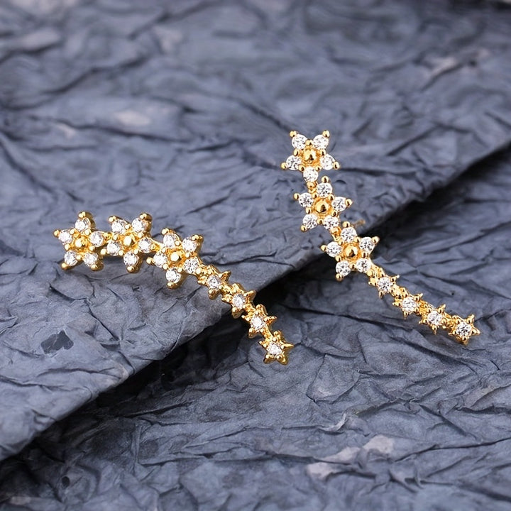 Pétales Dorés | Boucles d'Oreilles
