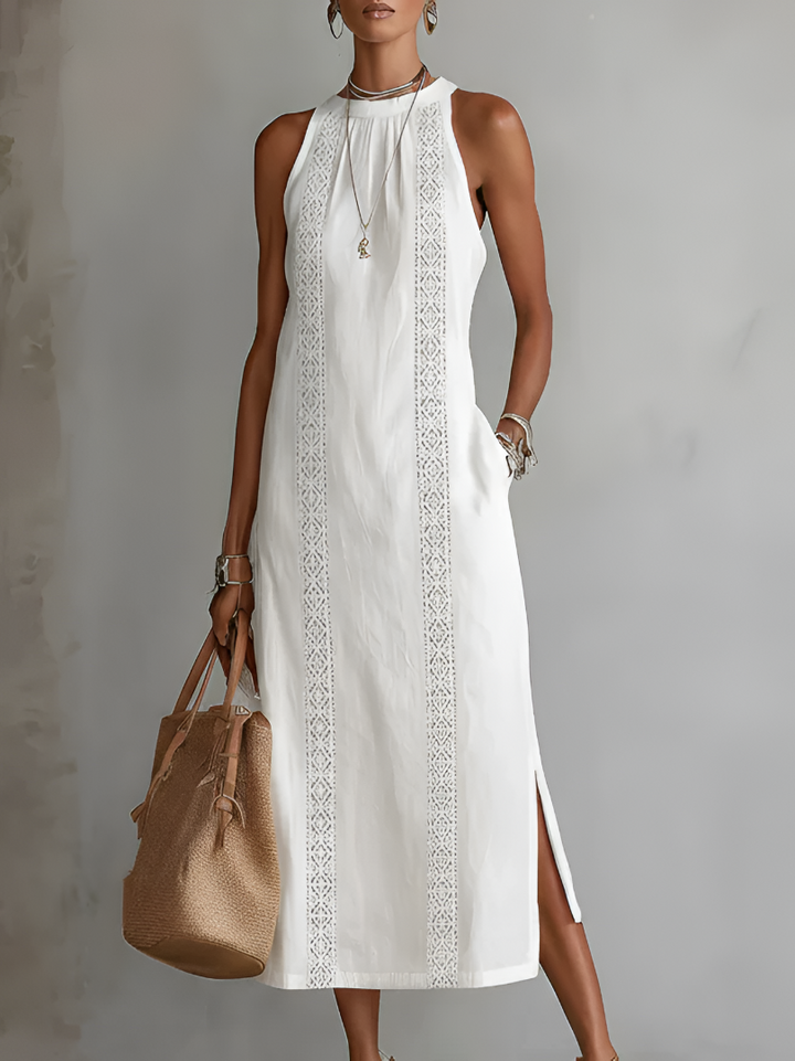 Lin Serein | Robe Midi Col Mao