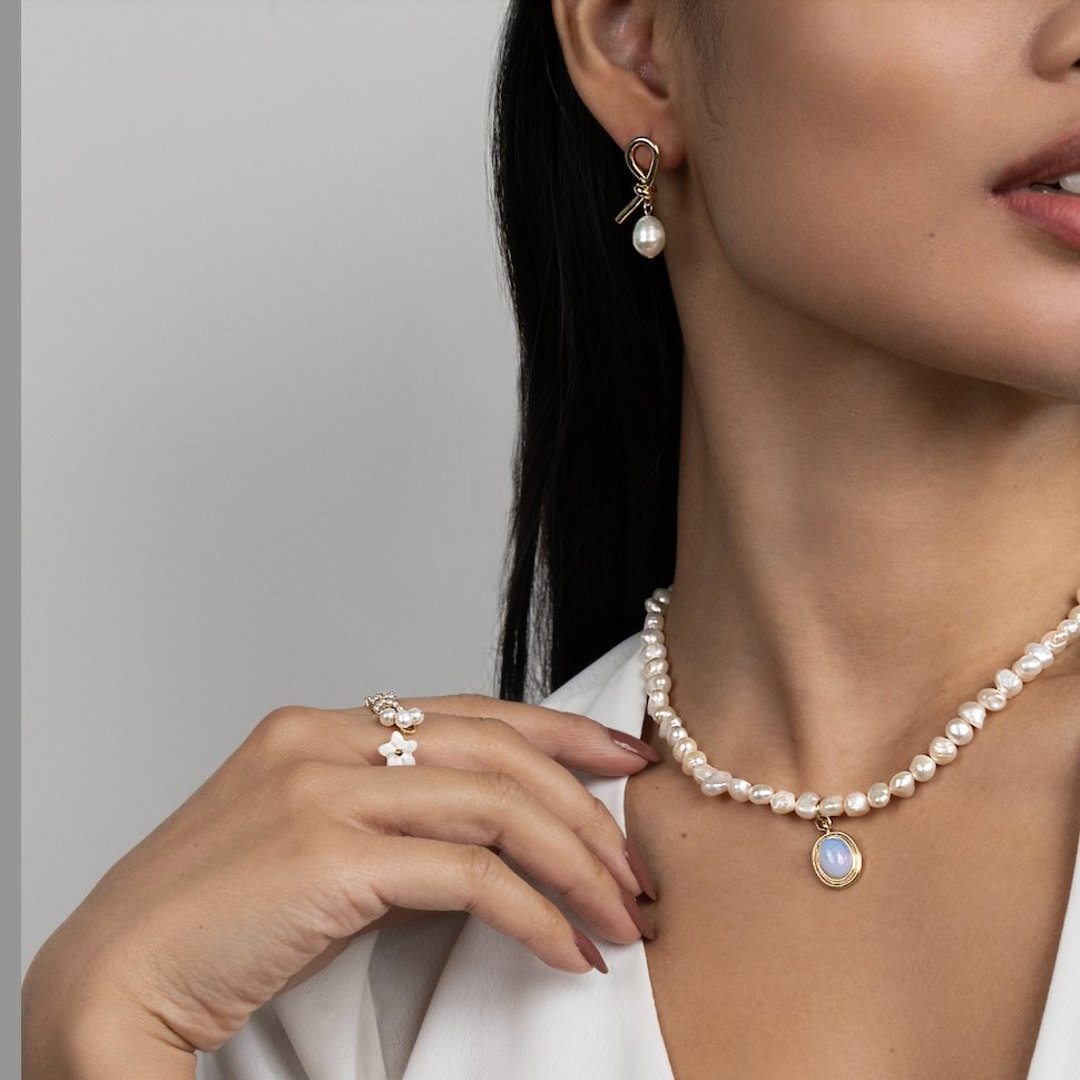 Éclat Nacré | Boucles d'Oreilles