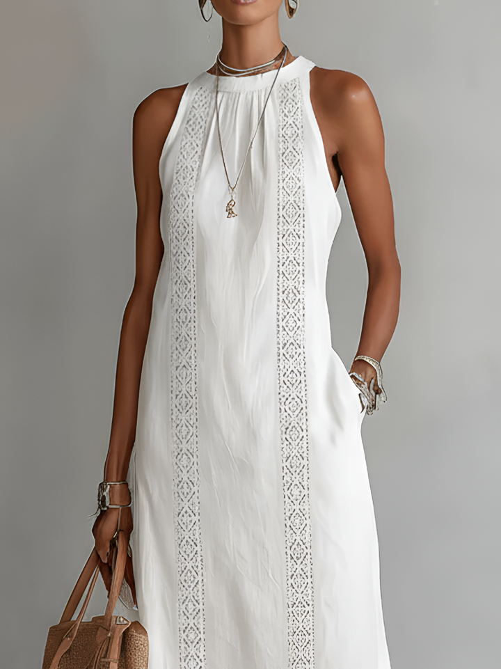 Lin Serein | Robe Midi Col Mao