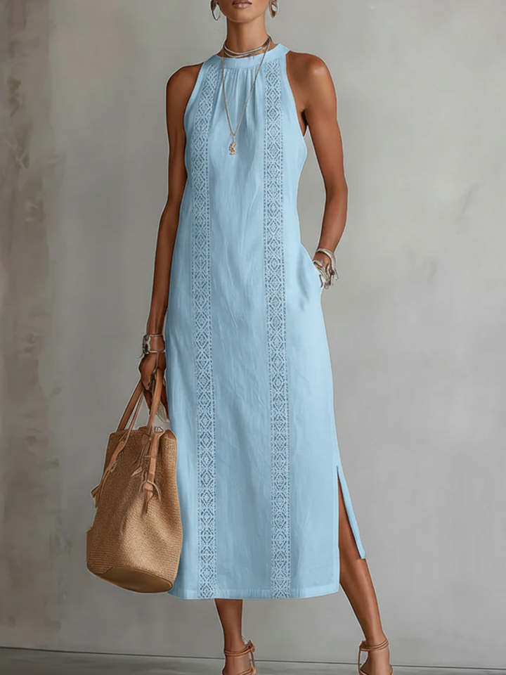 Lin Serein | Robe Midi Col Mao
