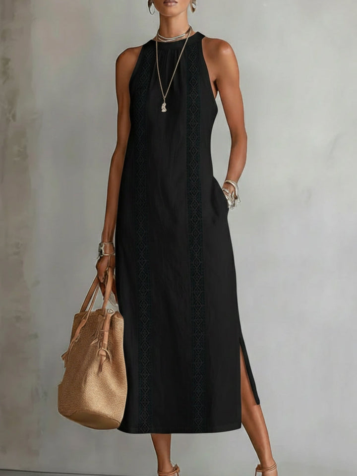 Lin Serein | Robe Midi Col Mao