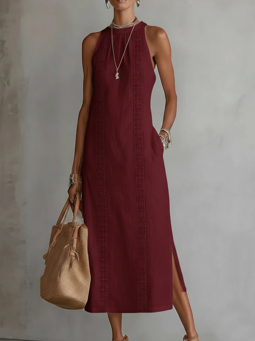 Lin Serein | Robe Midi Col Mao